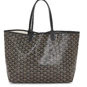 Goyard Bag Ebony and Black Tote with Pouch and Duster